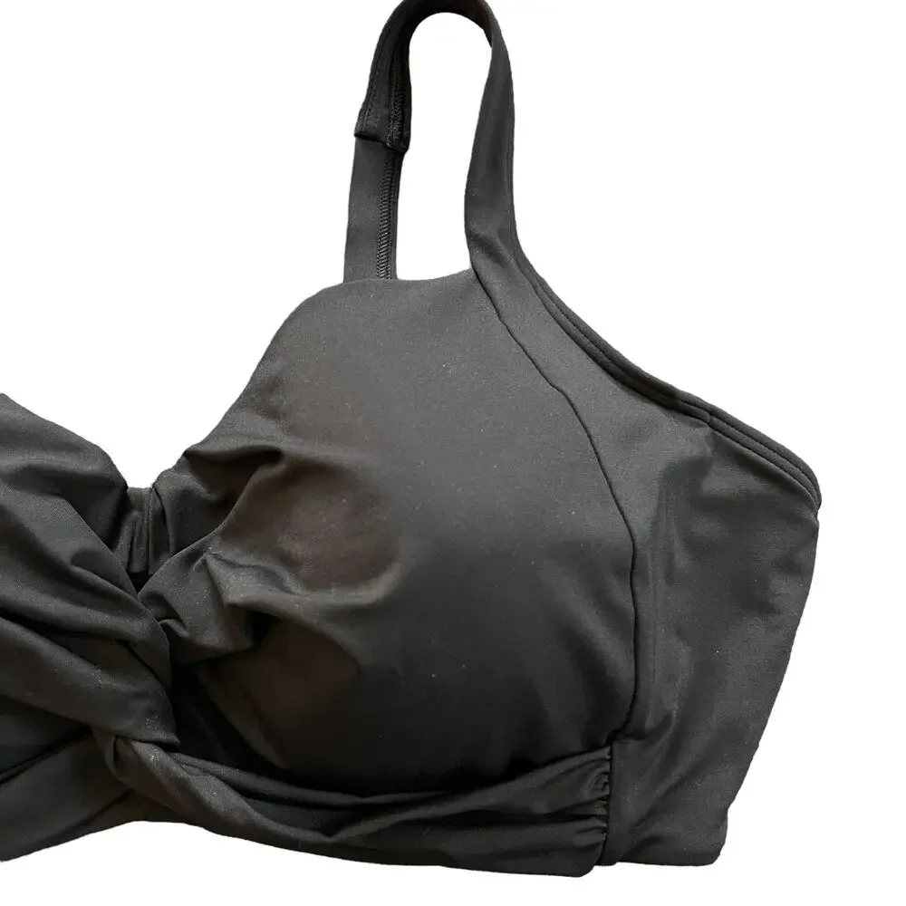 Lands End 24W DD-Cup Chlorine Resistant Twist Underwire Bikini Swimsuit Top